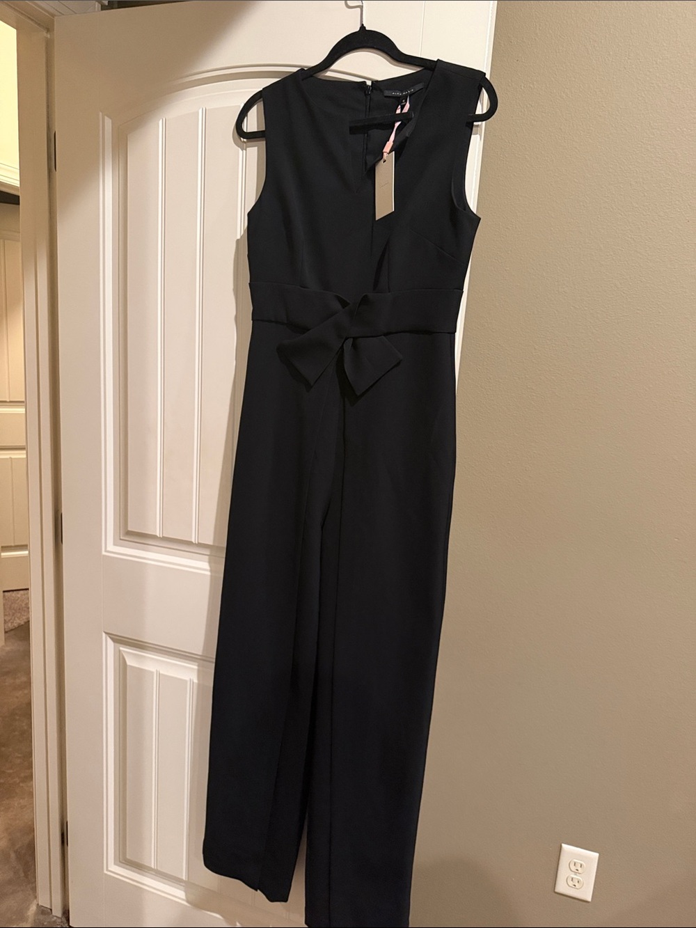Alex Marie Black Sleeveless Jumpsuit NWT